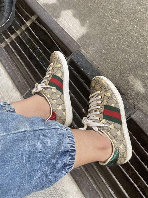 gucci gg supreme bees|Gucci Women's Ace GG Supreme Bee Sneakers .